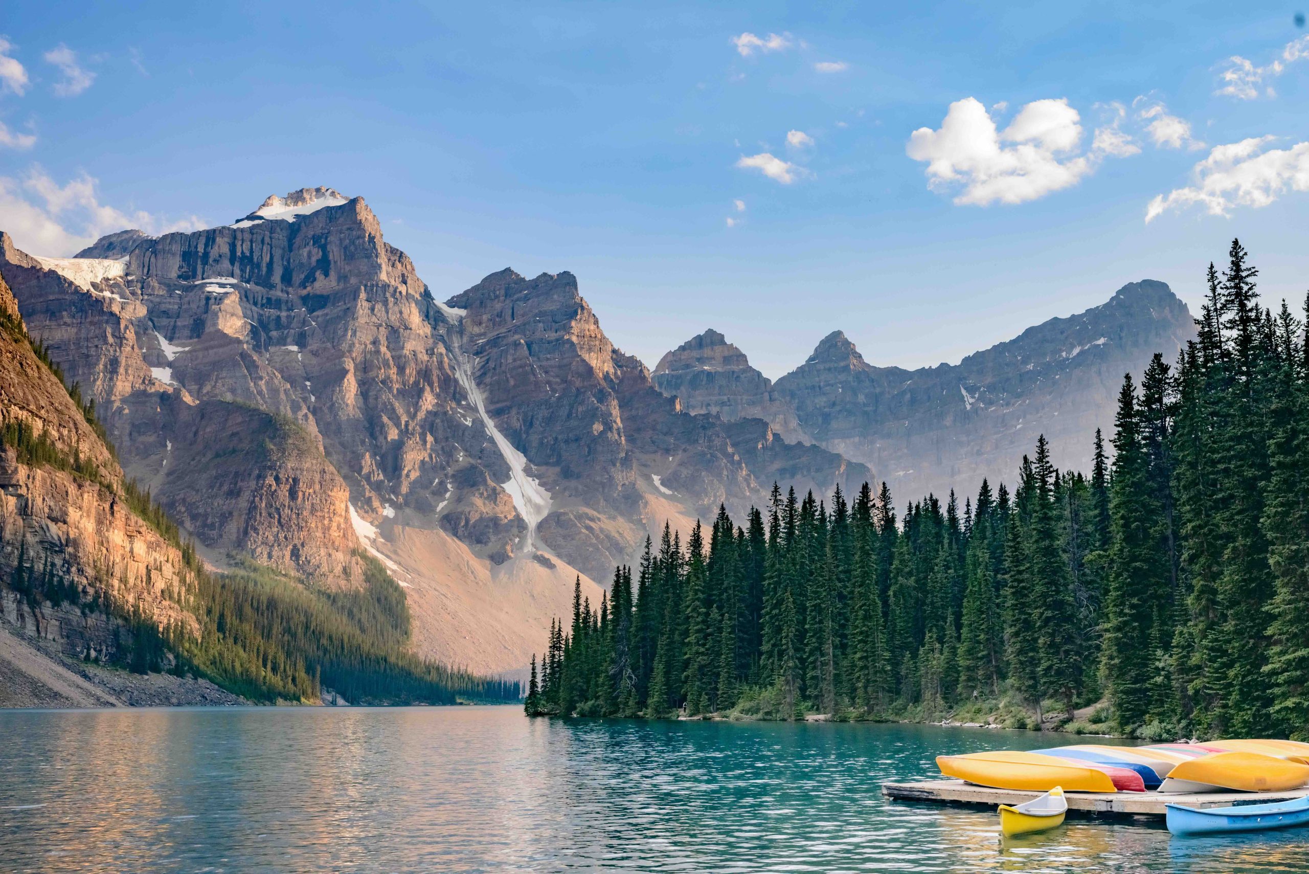 Lake Moraine, Valley of the Ten Peaks, near Lake Louise, Banff National Park, Alberta, Canadian Rockies